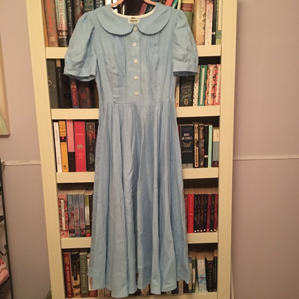 NWT Cotton Candy Wear shop blue linen dress